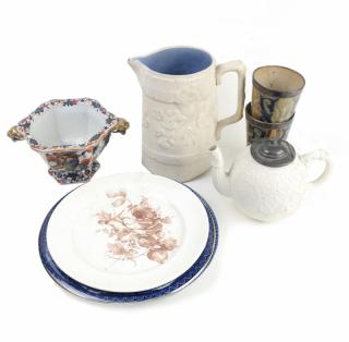 Appraisal: Lot of English Pottery Items Lot of English pottery items