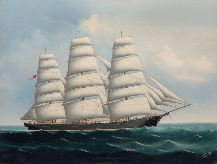 Appraisal: LAI FONG INDO CHINESE ACT - THE AMERICAN CLIPPER SHIP