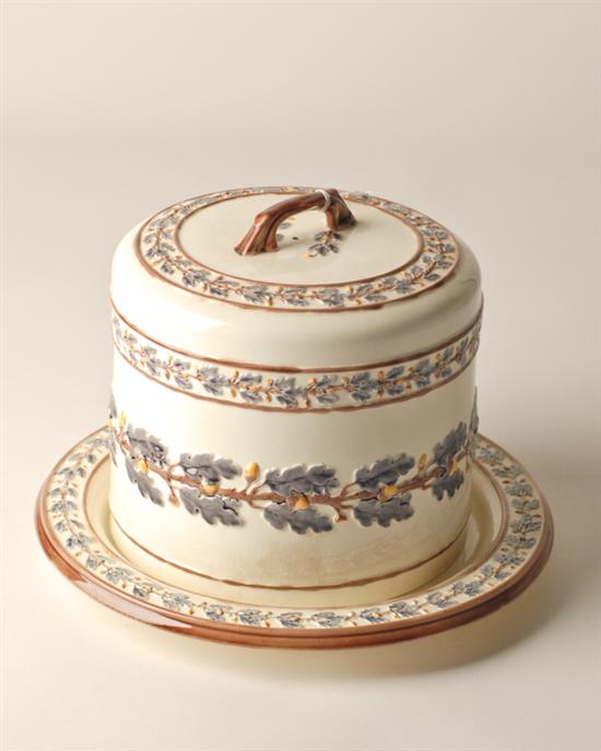 Appraisal: Wedgwood Cheese Dome floral relief early mark high diameter