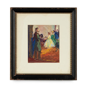 Appraisal: Stanley Massey Arthurs American - Abraham Lincoln with Ladies by