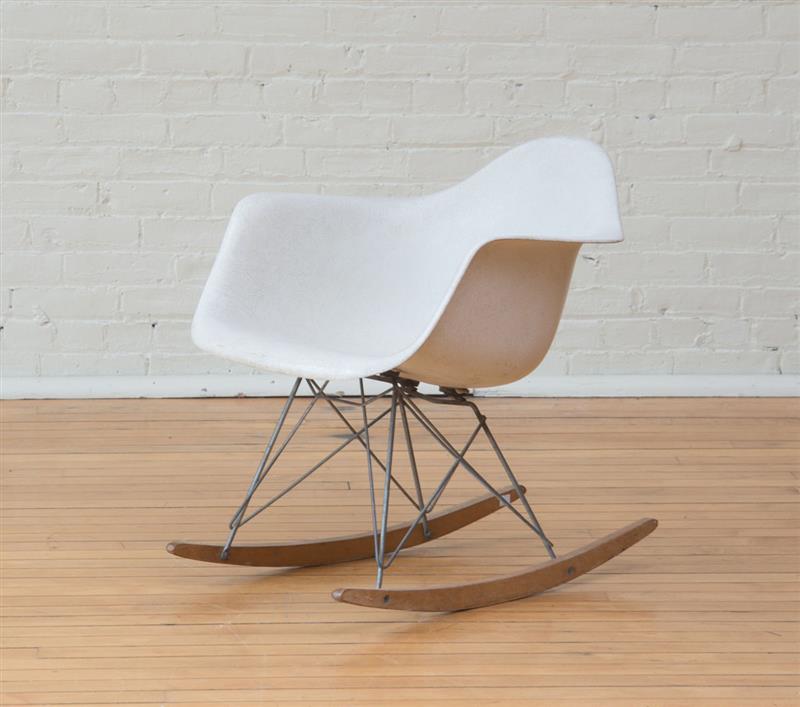 Appraisal: CHARLES AND RAY EAMES HERMAN MILLER MOLDED FIBERGLASS RAR ROCKER