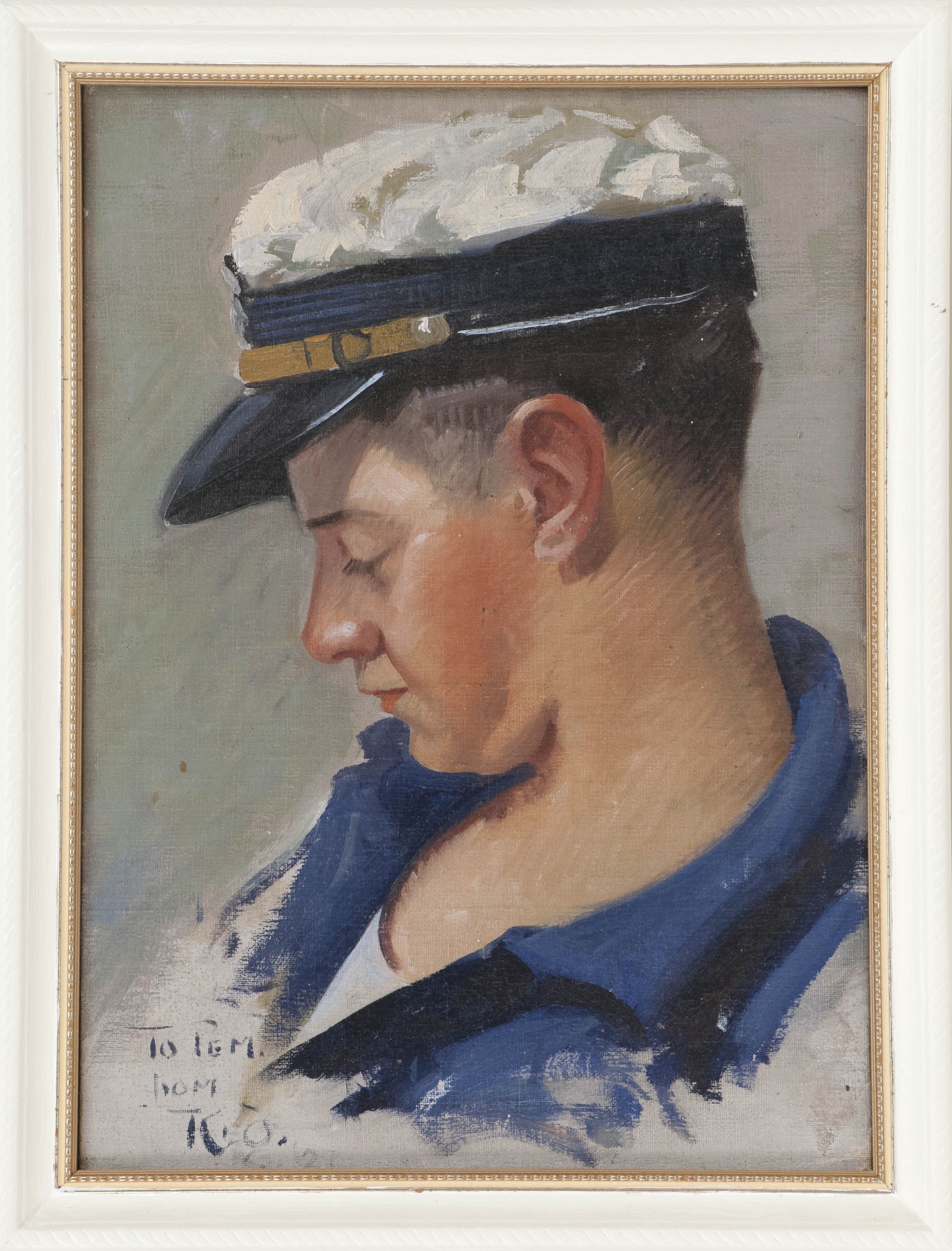 Appraisal: ATTRIBUTED TO REGINALD F BOLLESMassachusetts - Boy in a sailor