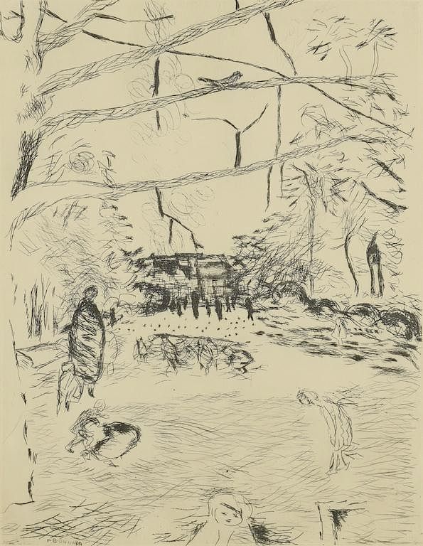 Appraisal: Pierre Bonnard Etching The Joy of Farming Pierre Bonnard French