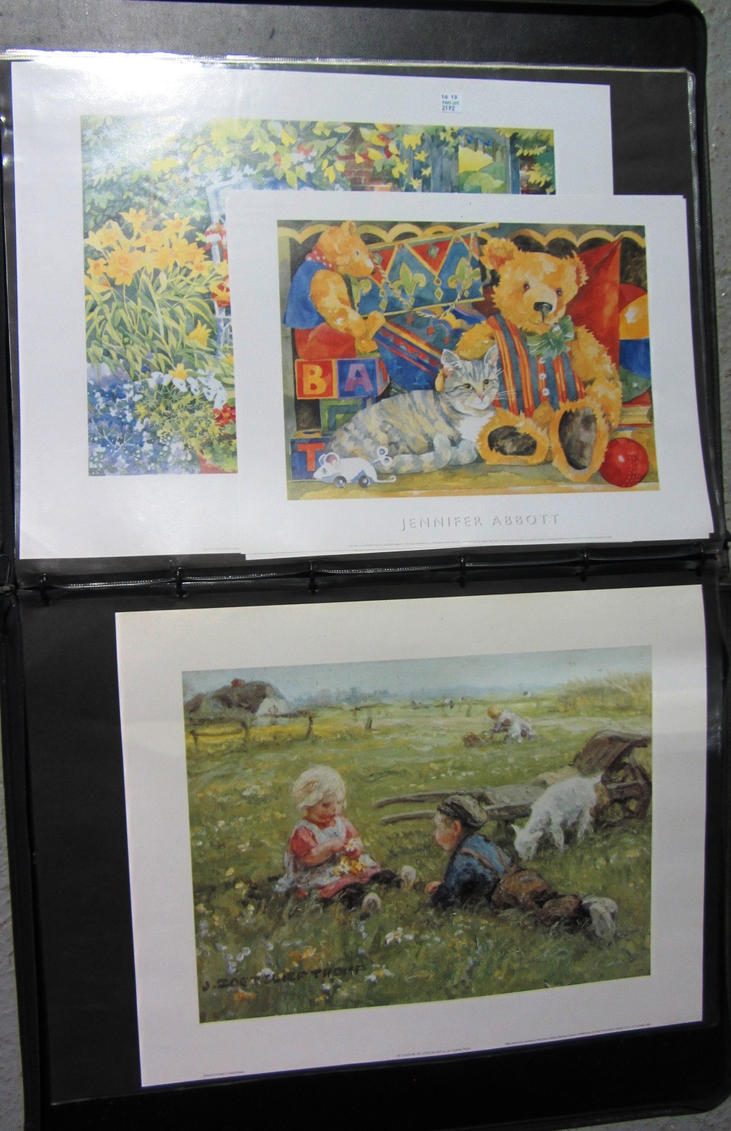 Appraisal: A folio of assorted reproduction prints