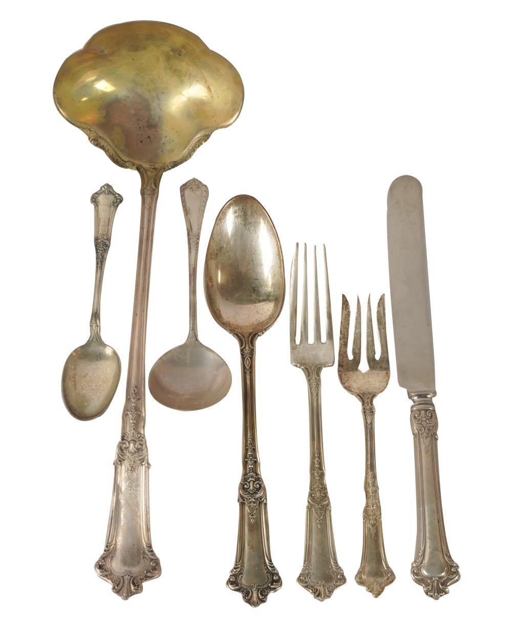 Appraisal: GORHAM STERLING FLATWARE SERVICE Albermarle pattern with maker's marks further