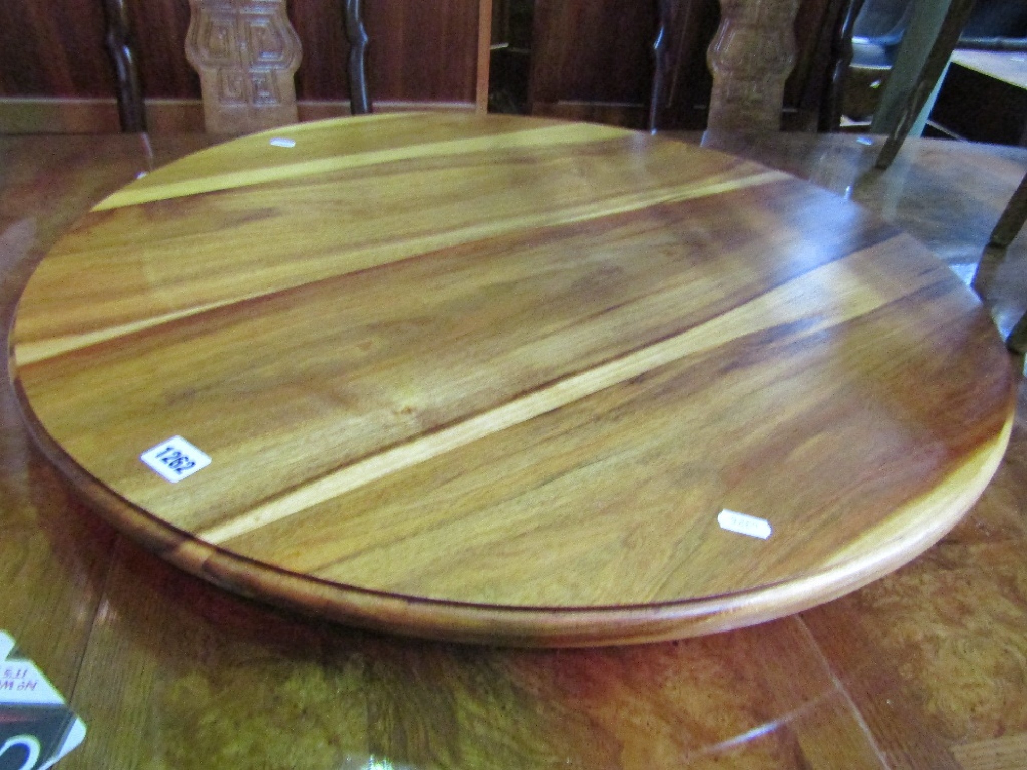 Appraisal: A contemporary hardwood lazy Susan diameter approx