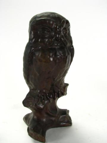 Appraisal: After Carl Kauba Bronze Sculpture of an Owl late th