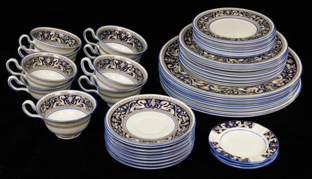 Appraisal: CHINA Wedgwood Florentine W partial dinner service forty-five pieces all