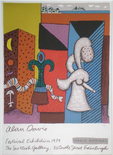 Appraisal: ALAN DAVIE C B E SCOTTISH B FESTIVAL EXHIBITION MAGIC