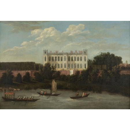 Appraisal: Robert Griffier British - Syon House from the Thames Estimate