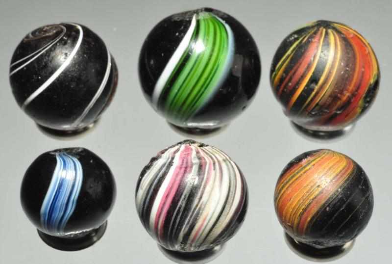 Appraisal: Lot of Indian Marbles Description Nice group of banded Indians