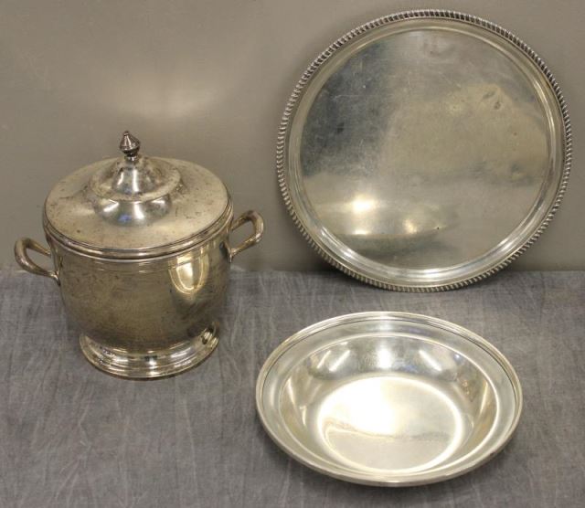 Appraisal: STERLING Miscellaneous Silver Hollow WareGrouping Includes a Gorham low bowl