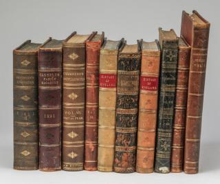 Appraisal: th c leatherbound books Group of ten leatherbound books th