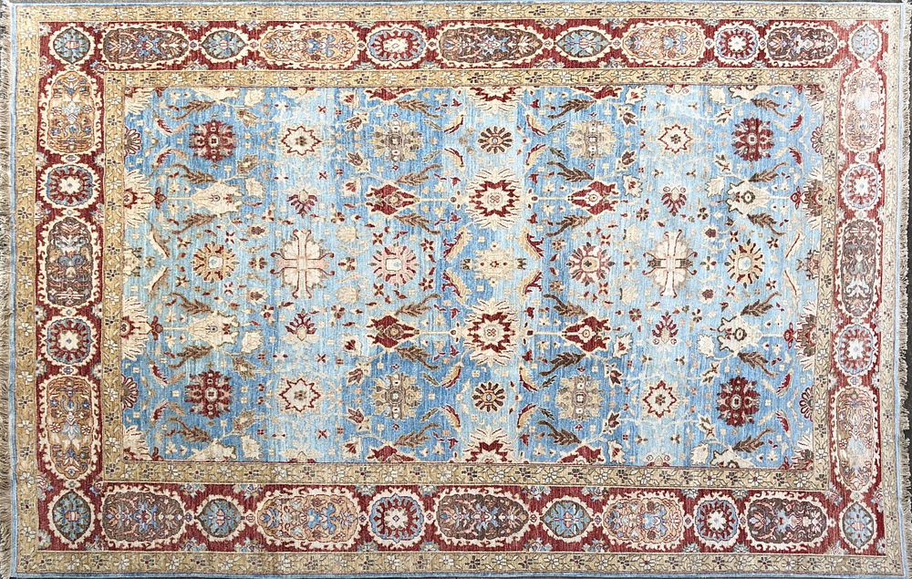 Appraisal: Ziegler Mahal Hand Knotted Wool Carpet Ziegler Mahal Hand Knotted