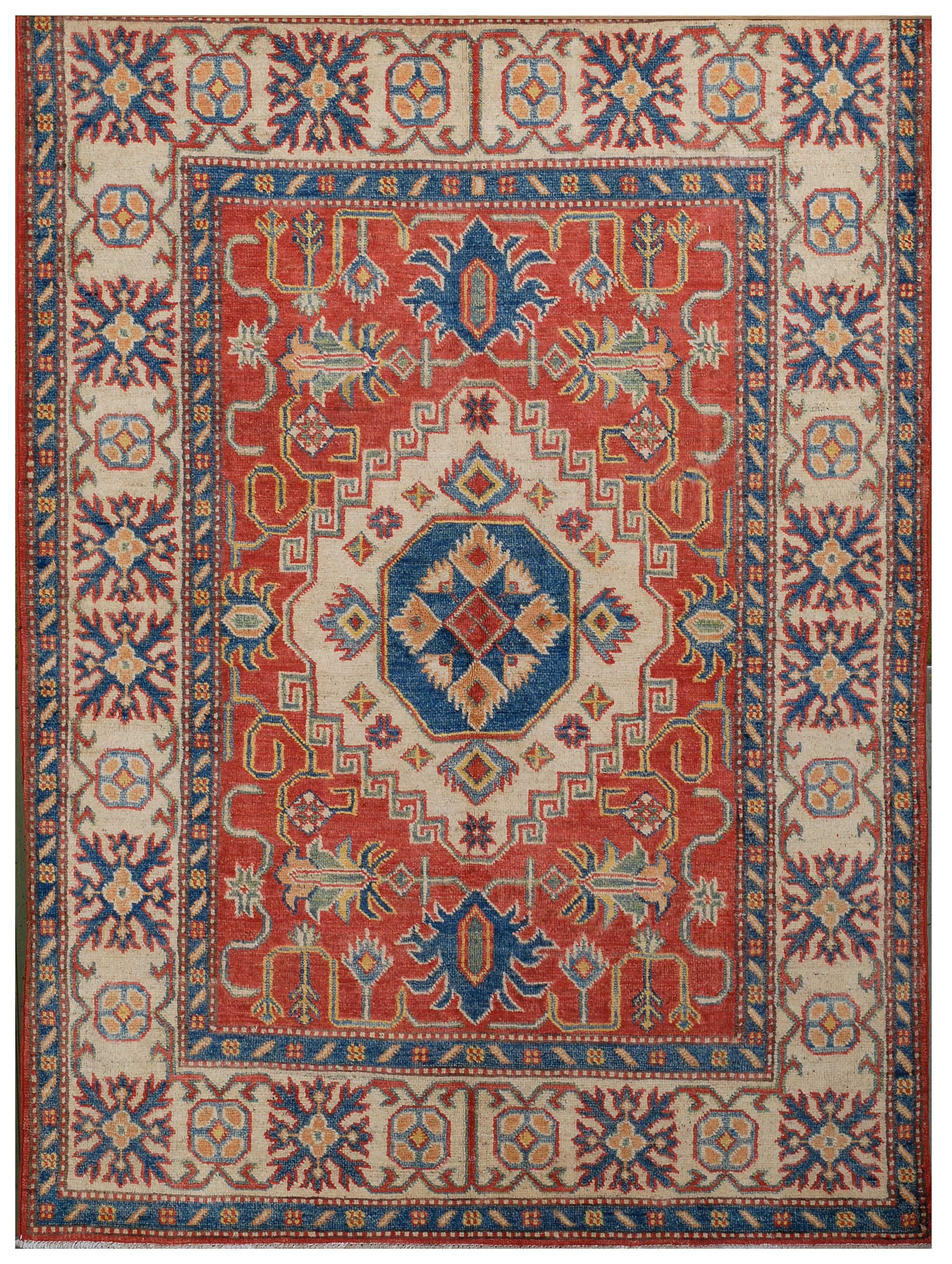 Appraisal: ORIENTAL RUG KAZAK DESIGN ' x ' Classic medallion in