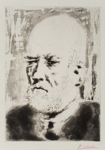 Appraisal: PABLO PICASSO Portrait de Vollard II Aquatint circa x mm