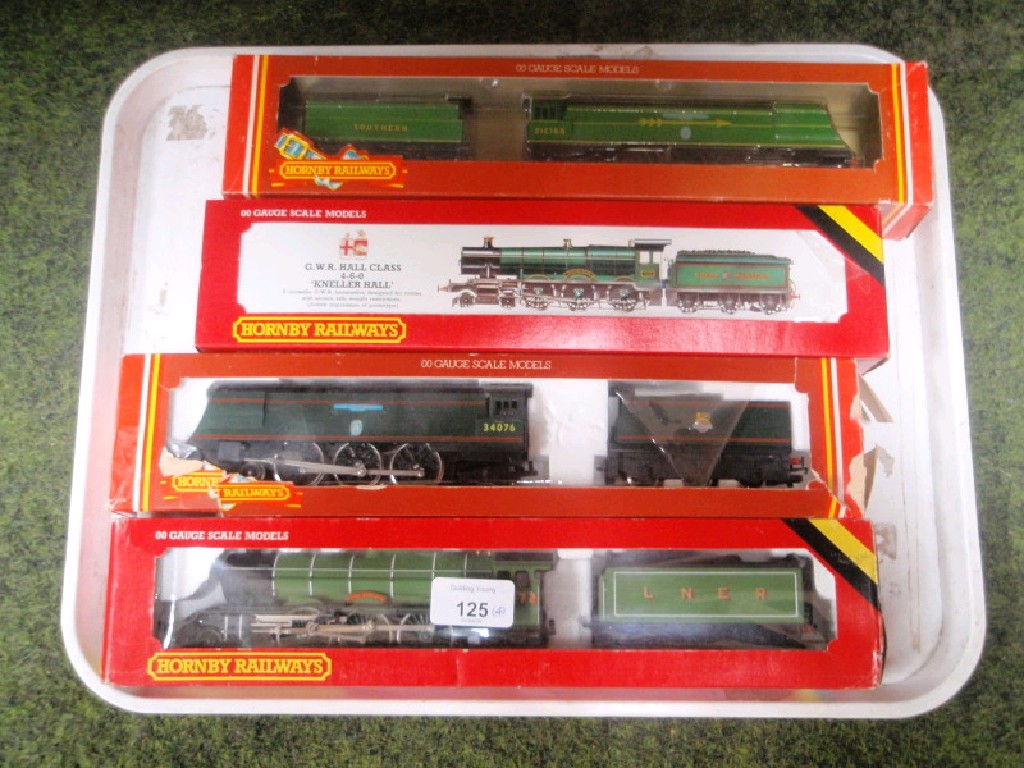 Appraisal: Four Hornby gauge locomotives all boxed