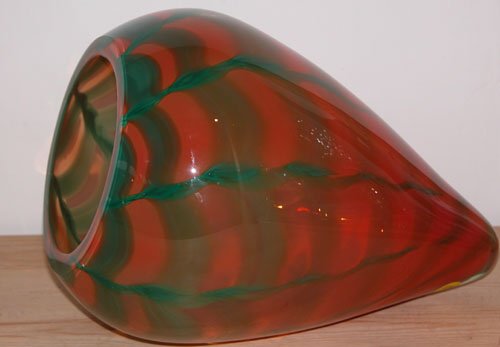 Appraisal: Cone Form blown Glass x x inches in good condition