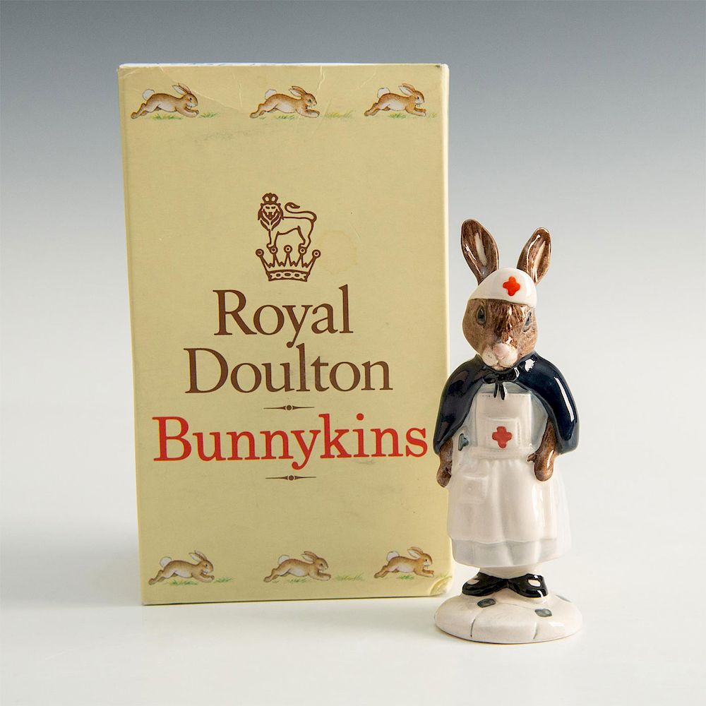 Appraisal: ROYAL DOULTON BUNNYKINS FIGURINE NURSE DB Red Cross Nurse White