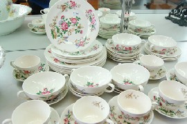 Appraisal: WEDGWOOD FLORAL DINNER SERVICE FOR