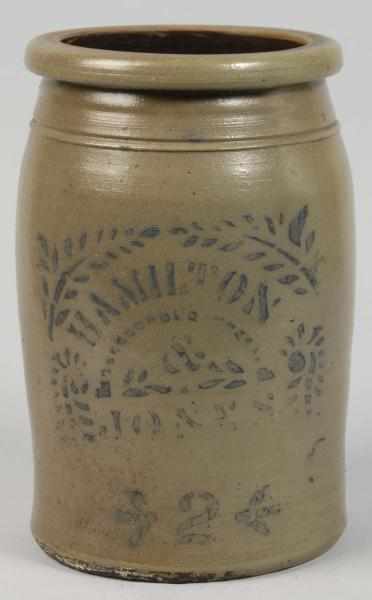 Appraisal: Stoneware Gallon Hamilton Jones Jug Description Handpainted decoration No chips