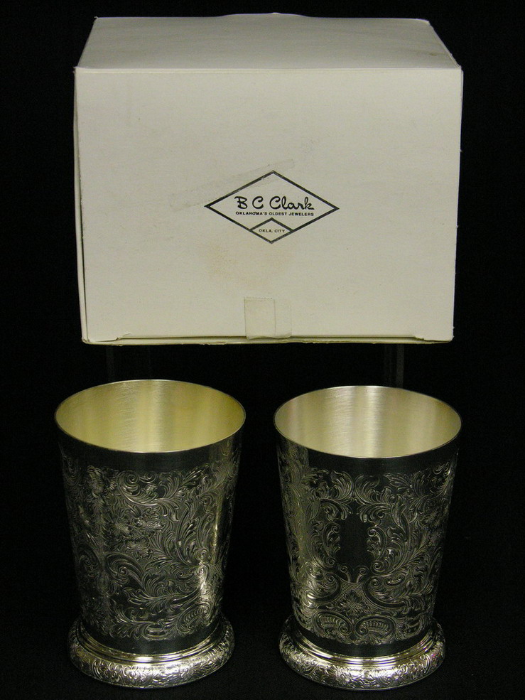 Appraisal: PAIR BARKER ELLIS BEAKER CUPS New in box Size by