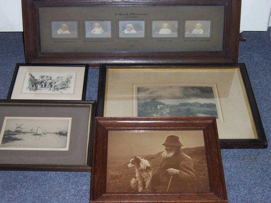 Appraisal: Westmorland Shepherd and Dog on Hillsidesepia photograph cm x cm