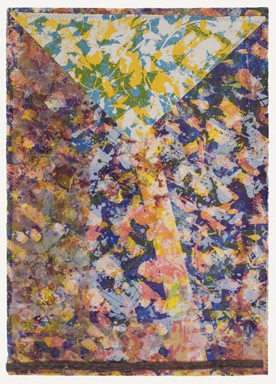 Appraisal: SAM GILLIAM - Dusk Color screenprint on hand made papers