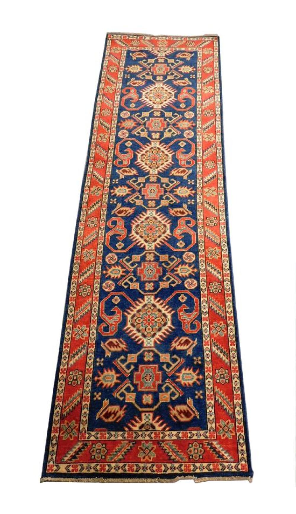 Appraisal: RUG Uzbek Kazak ' x ' hand-knotted wool on cotton