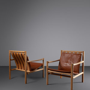 Appraisal: J rgen Nilsson Danish th Century Pair of Lounge ChairsJ