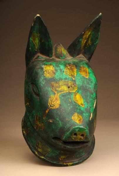 Appraisal: East African Makonde Donkey Mask Description From Mozambique Made of