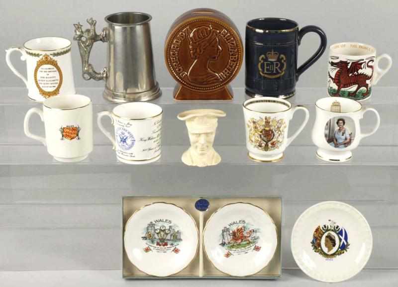 Appraisal: Large Lot of English Coronation Pieces Description Includes two Wedgewood