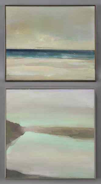 Appraisal: Pr John Guerin oil on board seascapes including ''Clear Lake''