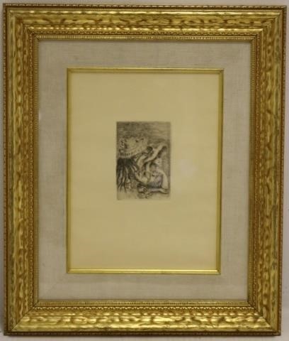 Appraisal: AFTER AUGUSTE RENOIR - ETCHING TITLED LE CHAPEAU EPINGLE SIGHT