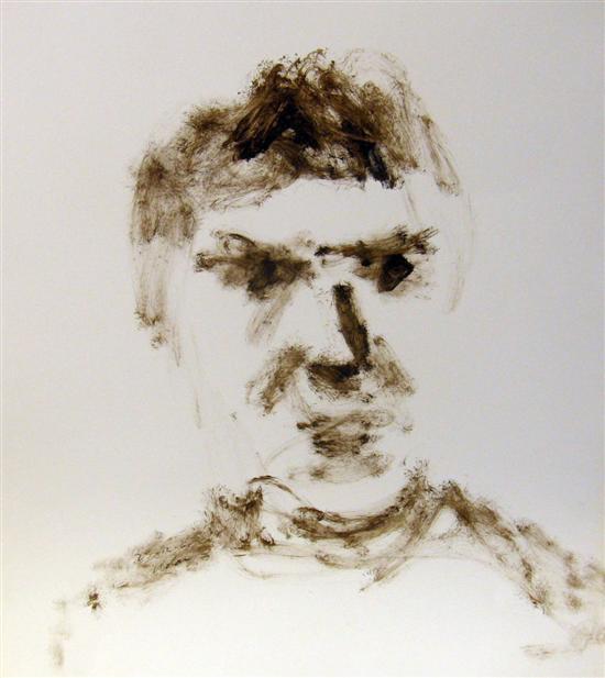 Appraisal: Sidney Nolan - portrait unknown sitter print signed and dated