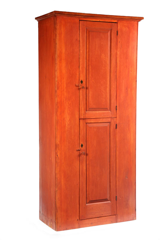 Appraisal: SHAKER CUPBOARD Attributed to Albert Battles Tyringham Massachusetts ca pine