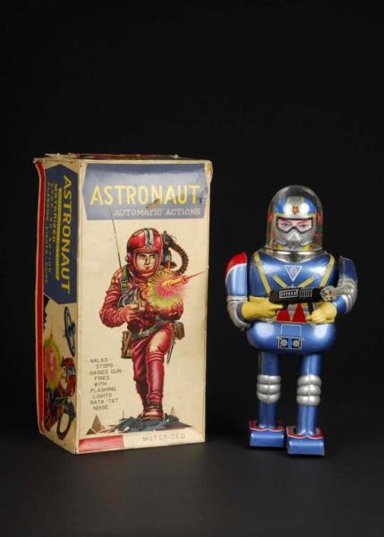 Appraisal: Tin Astronaut Description Japanese Made by Daiya Working When in