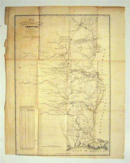 Appraisal: piece Lithographic Map Gratiot Charles Map Illustrating The Plan of