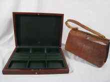 Appraisal: A Dunhill leather jewellery case in original protective sleeve x