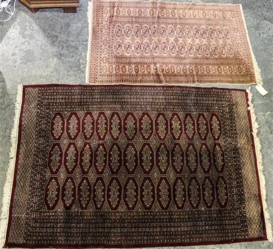 Appraisal: Sale Lot Two Bokhara Wool Rugs Larger feet inches x