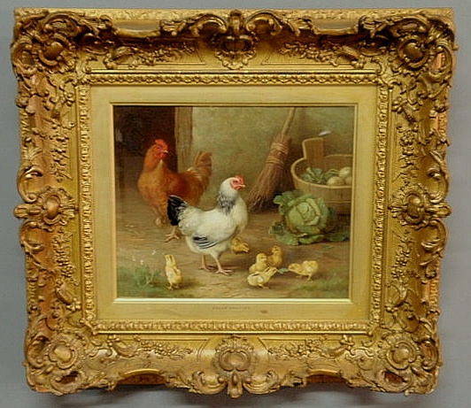 Appraisal: Hunt Edgar UK - oil on canvas painting of a