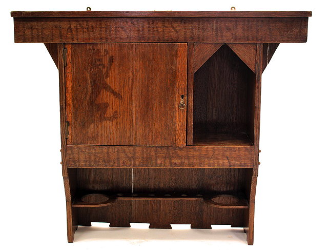 Appraisal: AN EARLY TH CENTURY LIBERTY CO OAK SMOKERS CABINET cm