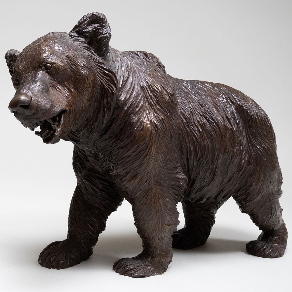 Appraisal: Continental School Bear Bronze unsigned x x in By repute