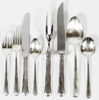 Appraisal: GORHAM 'GREENBRIAR' STERLING FLATWARE PIECES GORHAM 'GREENBRIAR' STERLING FLATWARE PIECES