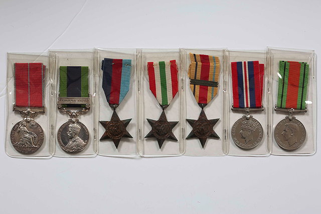 Appraisal: A GROUP OF MEDALS awarded to Sargent Percy E Hollywood