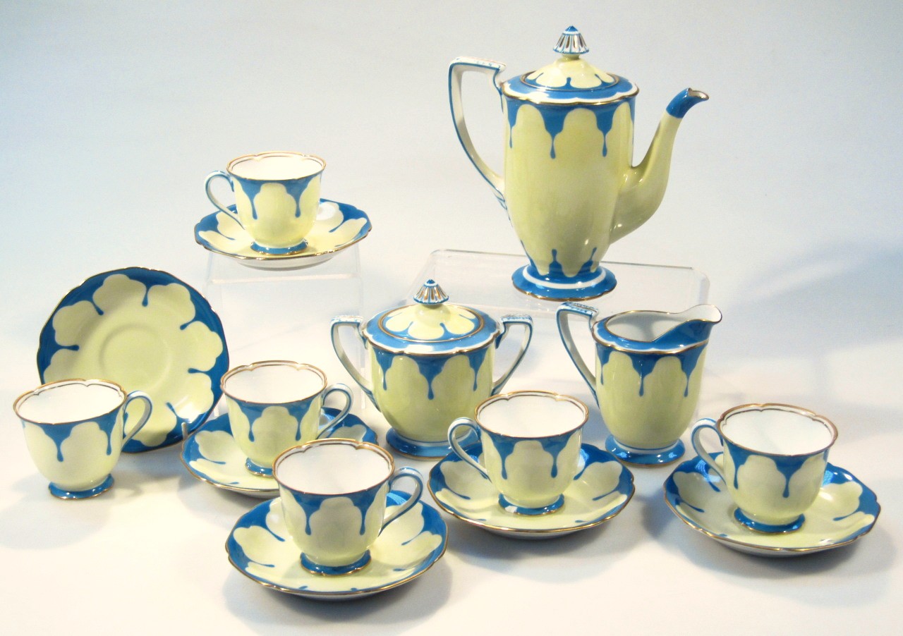 Appraisal: A thC Noritake Secessionist style coffee service comprising coffee pot