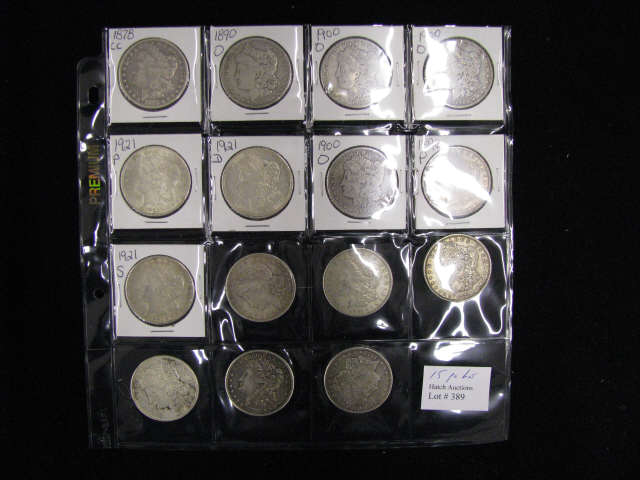 Appraisal: Morgan Silver Dollars -CC to -mixed