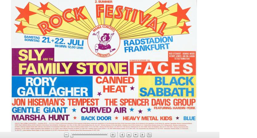 Appraisal: ROCK FESTIVAL Rare poster and ticket to the Summer Rock