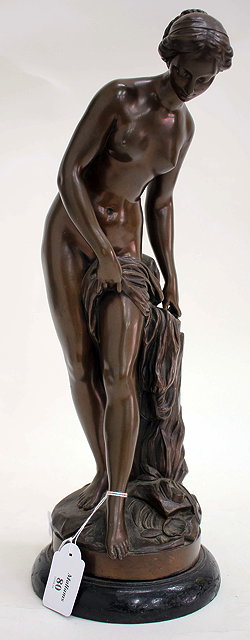 Appraisal: AN EARLY TH CENTURY BARBEDIENNE BRONZE FIGURE of Venus signed