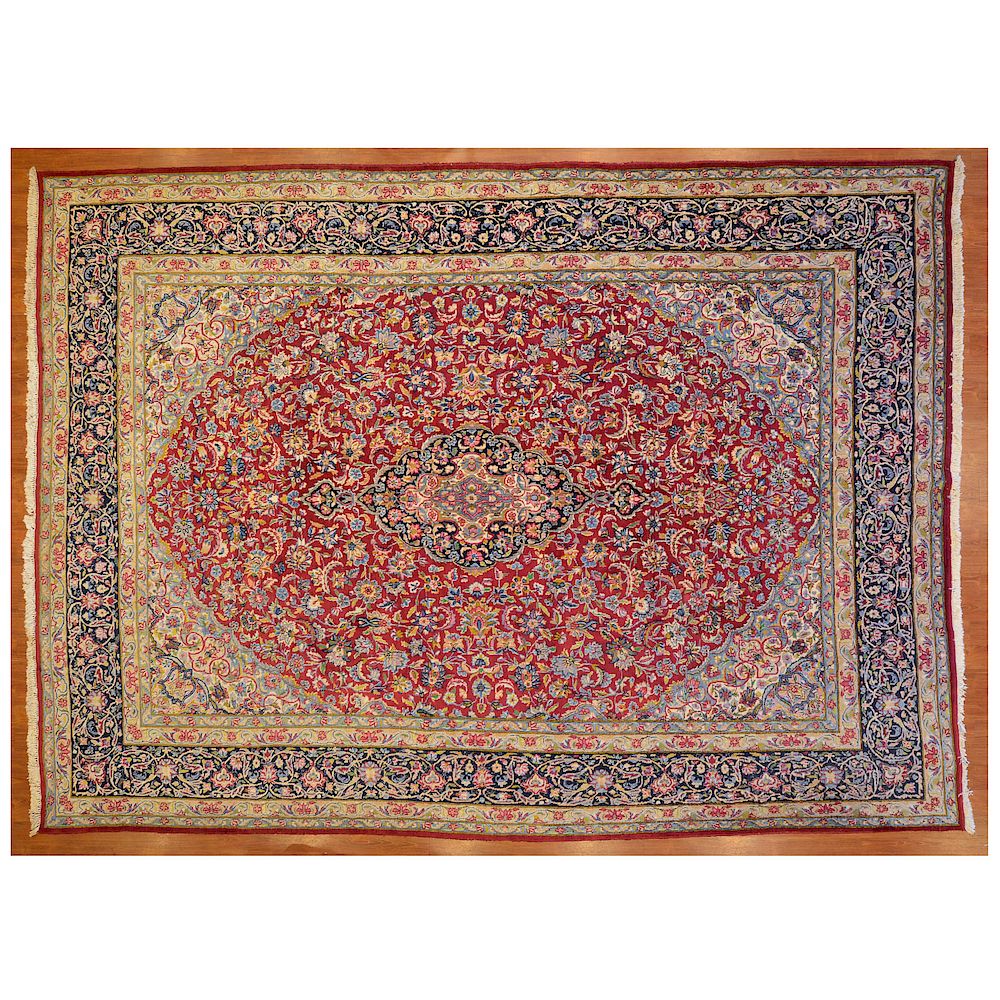 Appraisal: Kerman Carpet Persia x third quarter- th century Condition Small